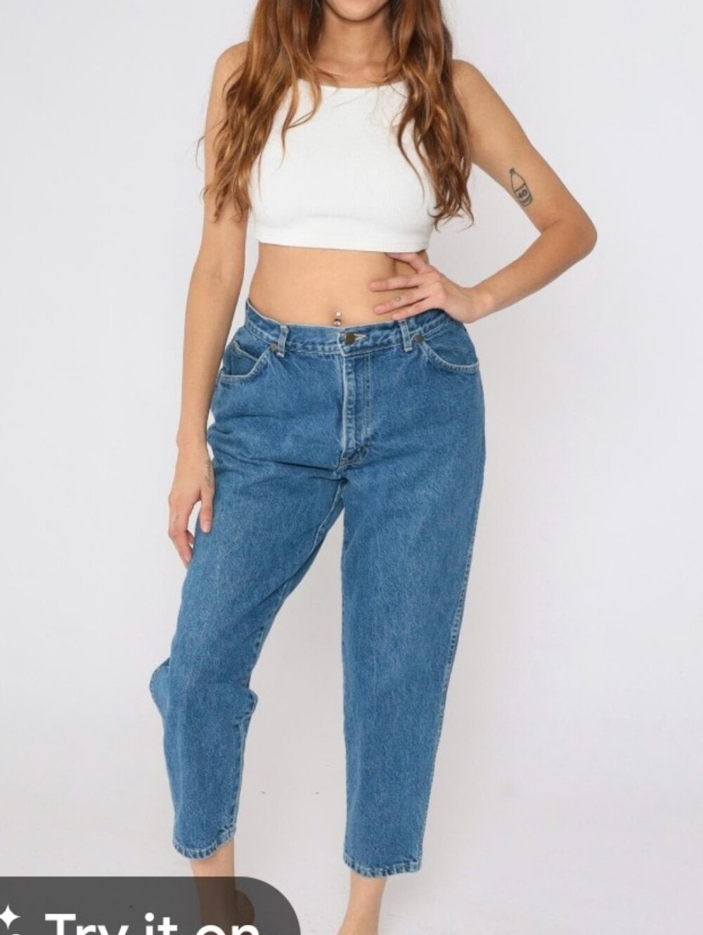 Lee Riders / Instantly Slim You Jeans - Medium Blue Denim